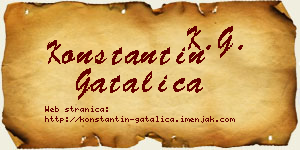 Konstantin Gatalica vizit kartica